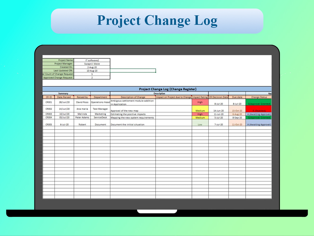 دیتابیس رفع باگ(Change Log)
