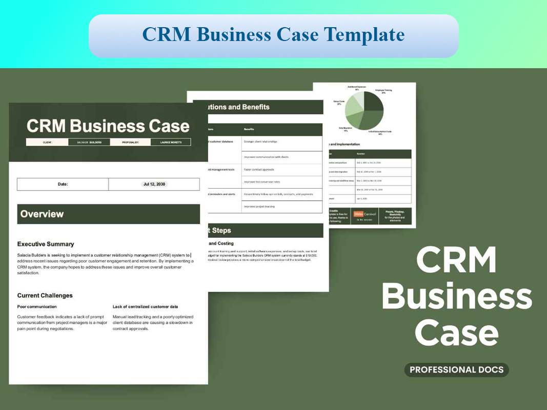 طرح توجیهی برای سرمایه‌گذاری در CRM